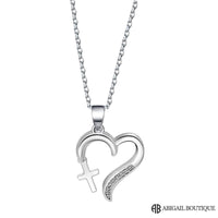 Heart with Cross Necklace