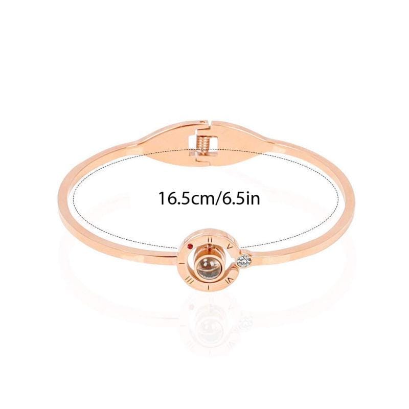 100 Languages I Love You Bangle Bracelet.