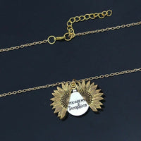 "You Are My Sunshine" - Sunflower Necklace.