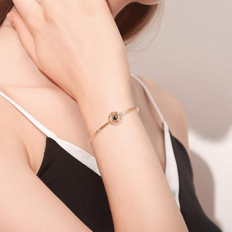 100 Languages I Love You Bangle Bracelet.