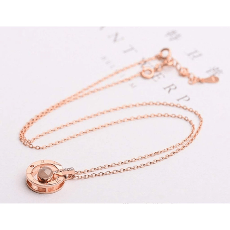 Mother &amp; Son 100 Languages I Love You Necklace.