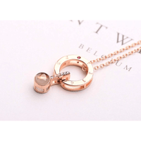 Mother & Daughter "I Love You" Necklace.